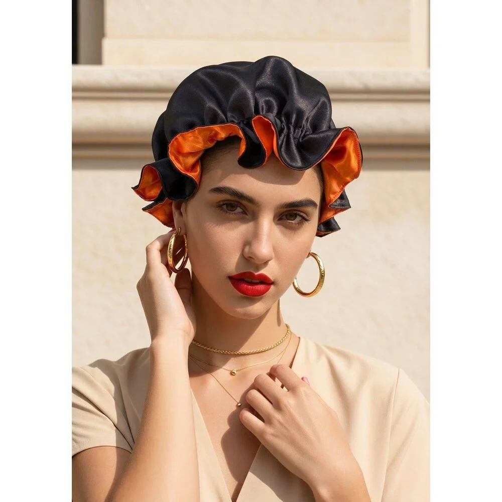 Handmade reversible satin